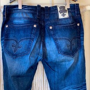 Rock Revival Dark Blue Straight Jeans